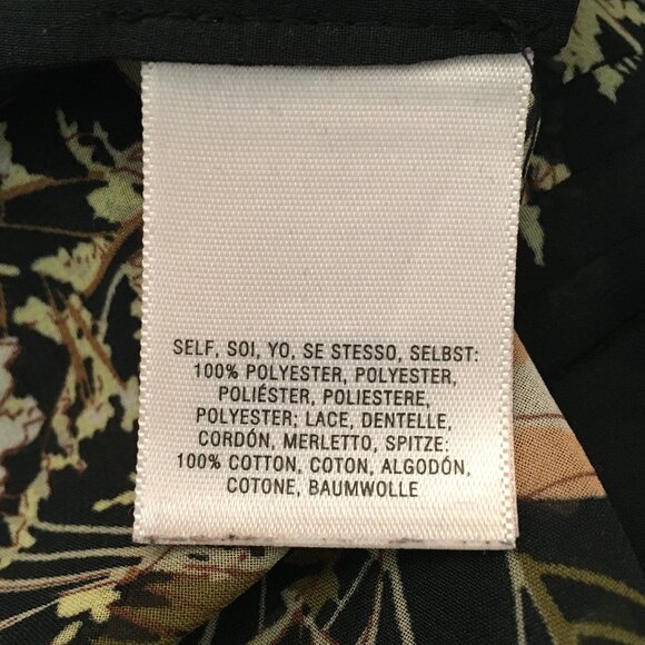 Anthropologie Meadow Rue Moody Black Floral Cotton Crochet Lace Pintuck Tank Top - Picture 11 of 16
